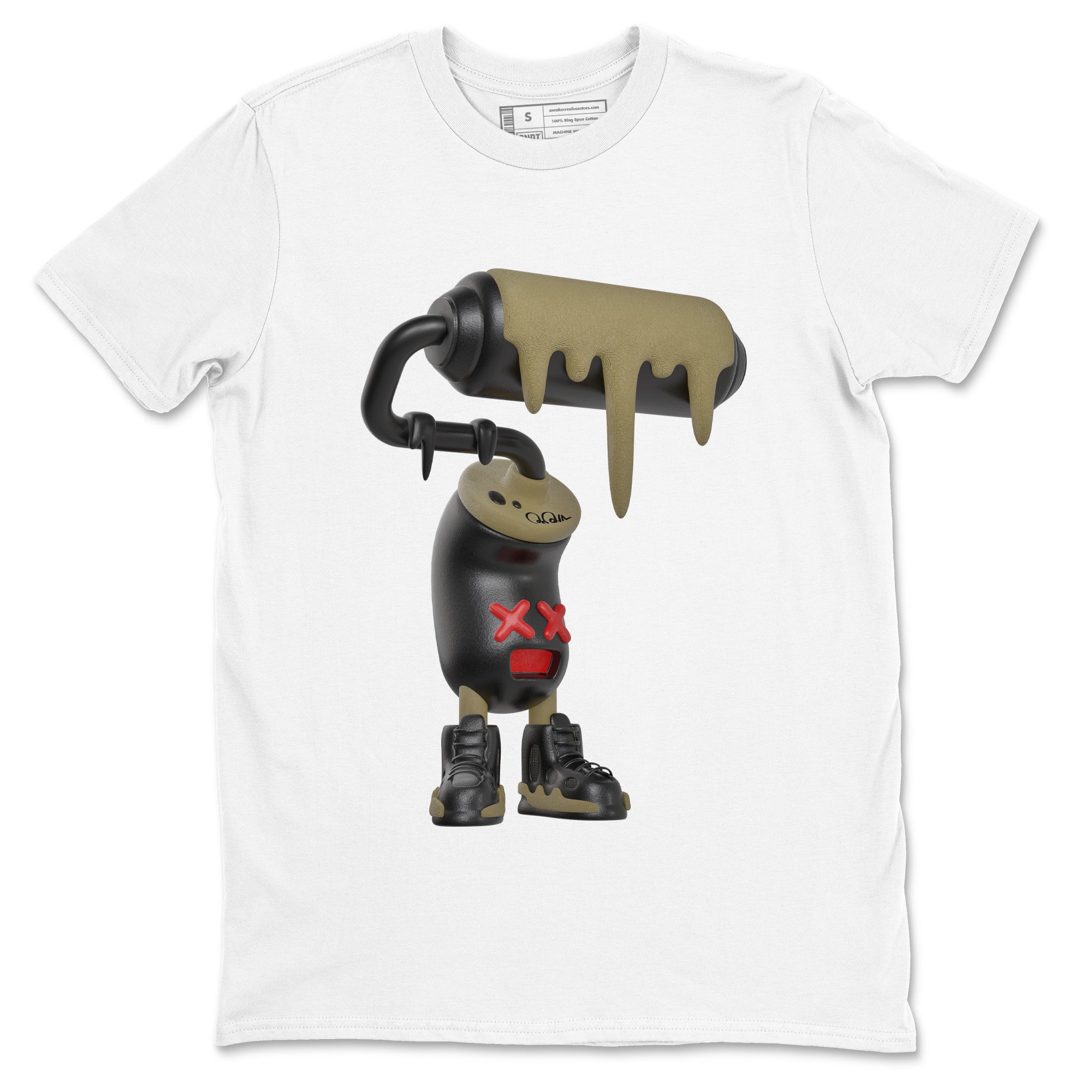 3D Paint Roller snkmatch Tees - Air Jordan 9 Olive