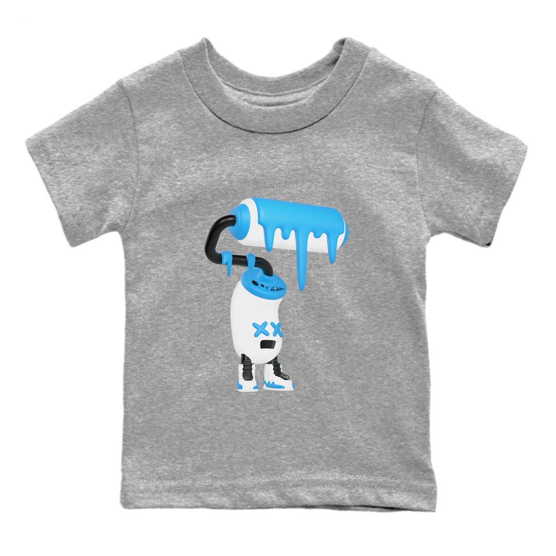 3D Paint Roller snkmatch Tees Kids - Air Jordan 9 Powder Blue