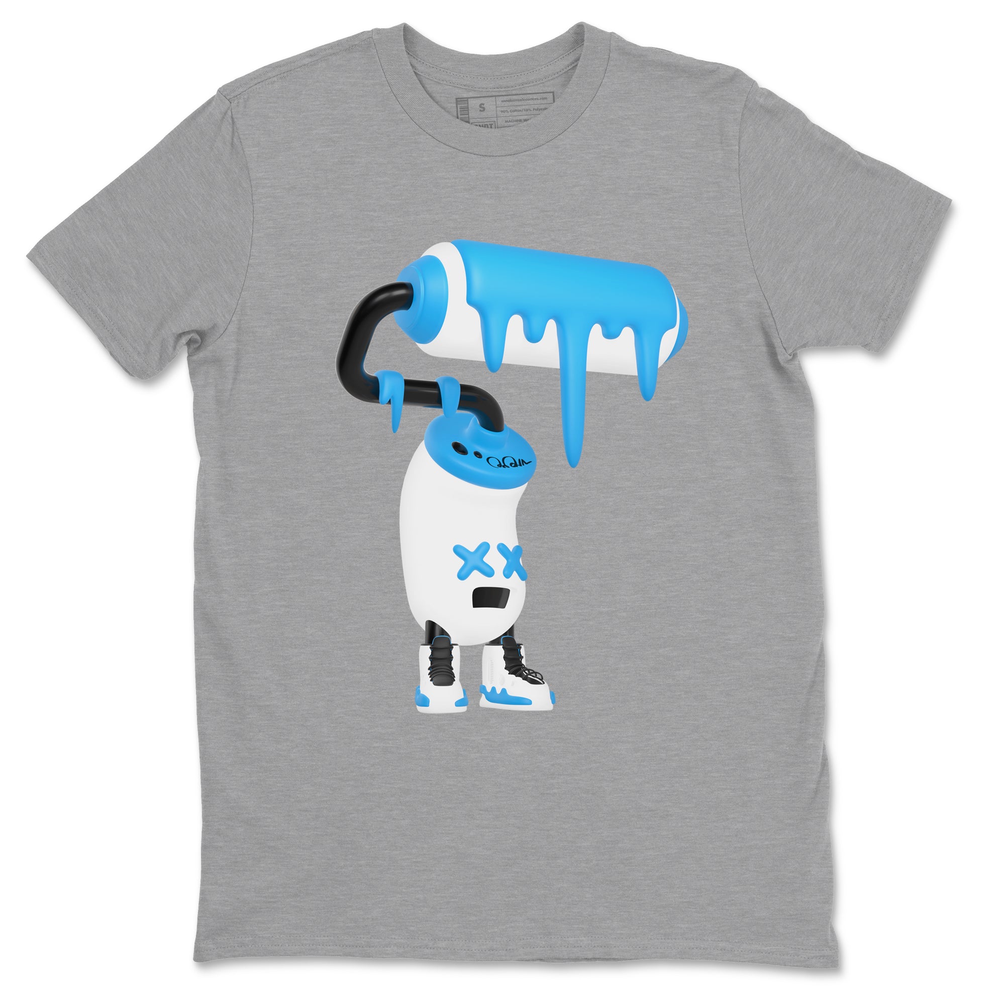 3D Paint Roller snkmatch Tees - Air Jordan 9 Powder Blue