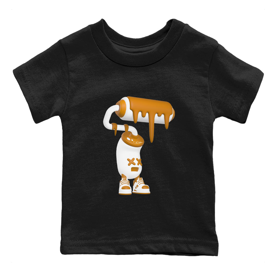 3D Paint Roller snkmatch Tees Kids - Dunk Dark Curry
