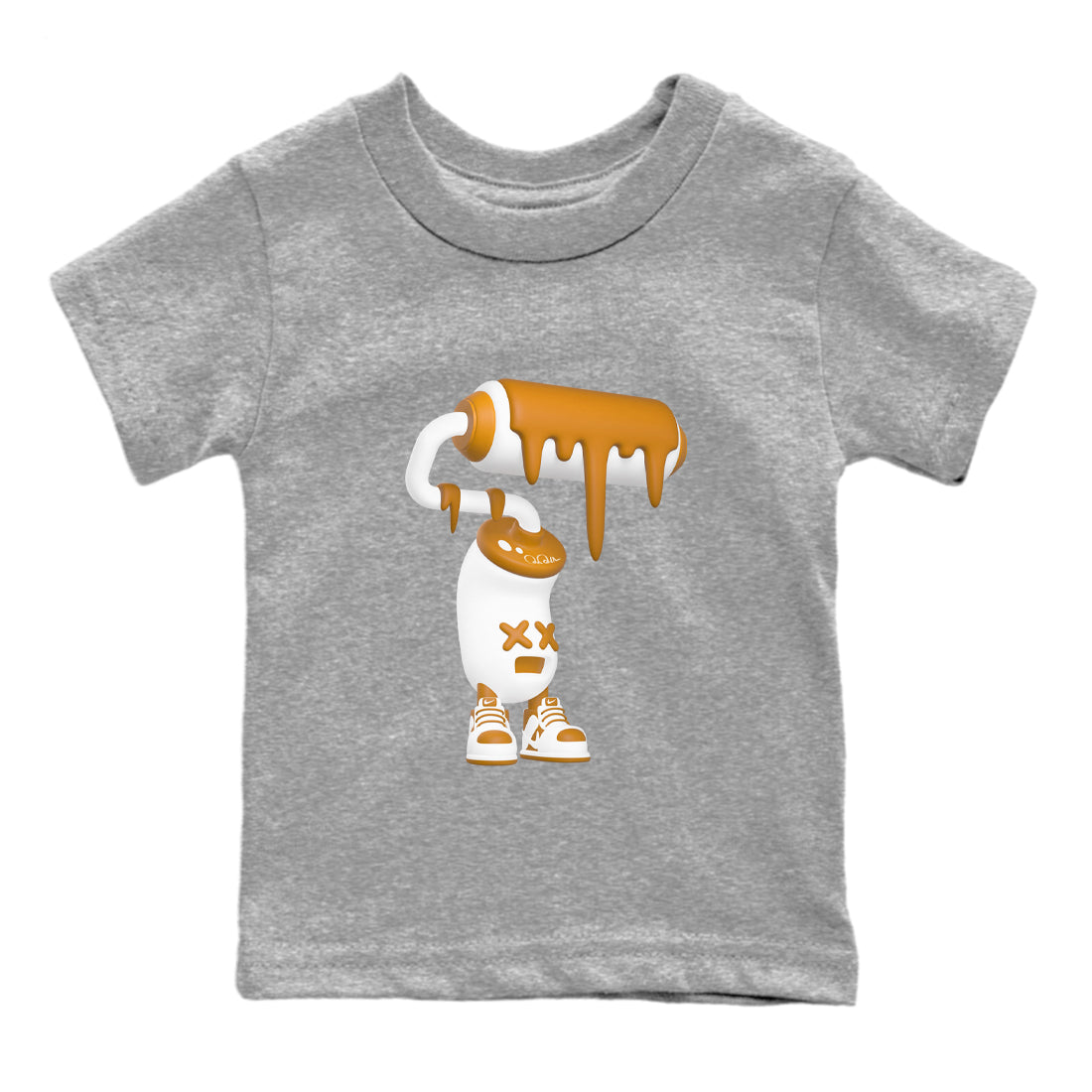 3D Paint Roller snkmatch Tees Kids - Dunk Dark Curry