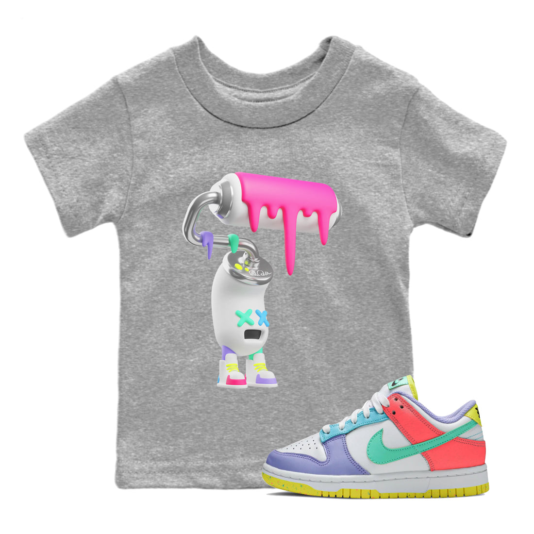 3D Paint Roller Kids Tops - Dunk Easter Candy