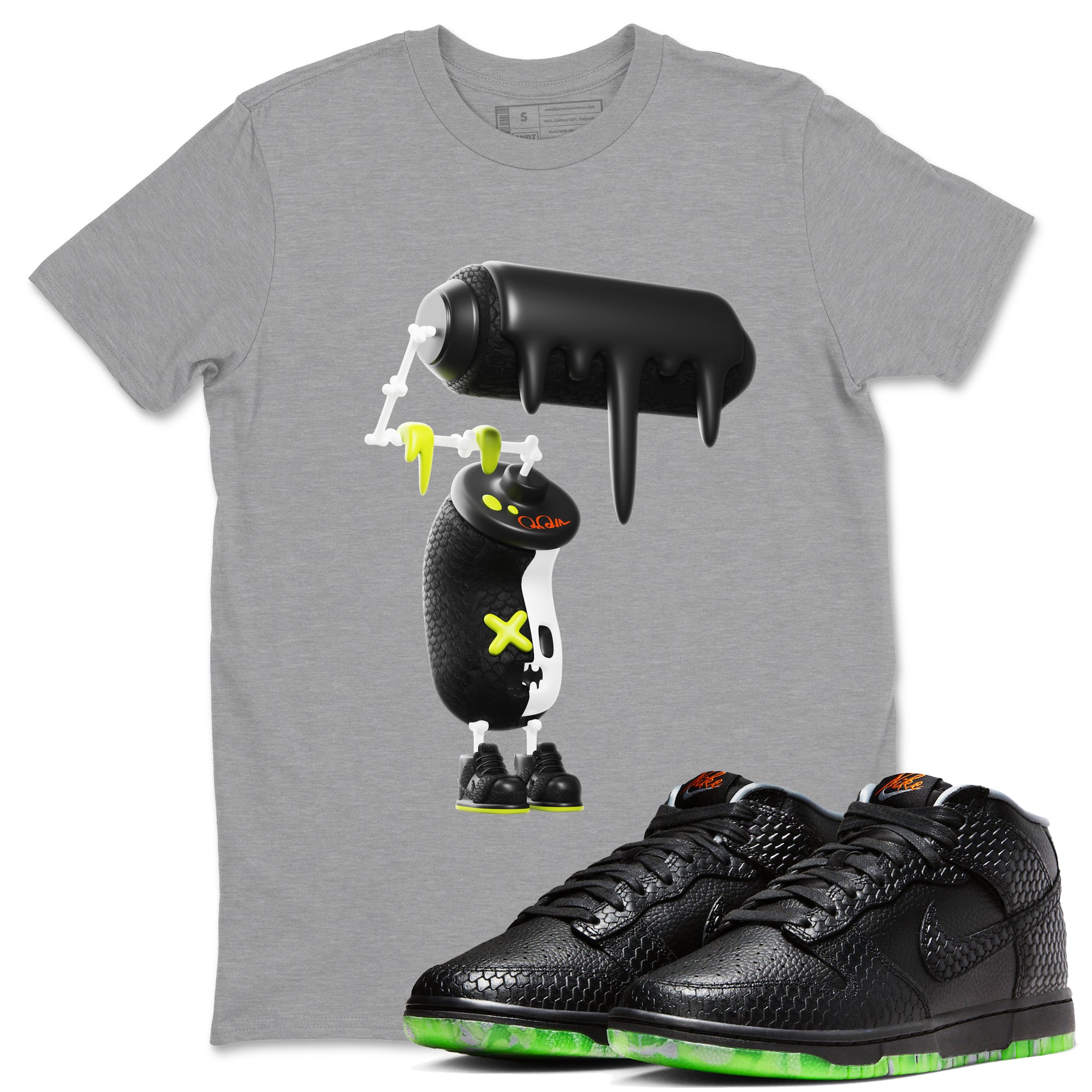 3D Paint Roller snkmatch Tee - Dunk Halloween