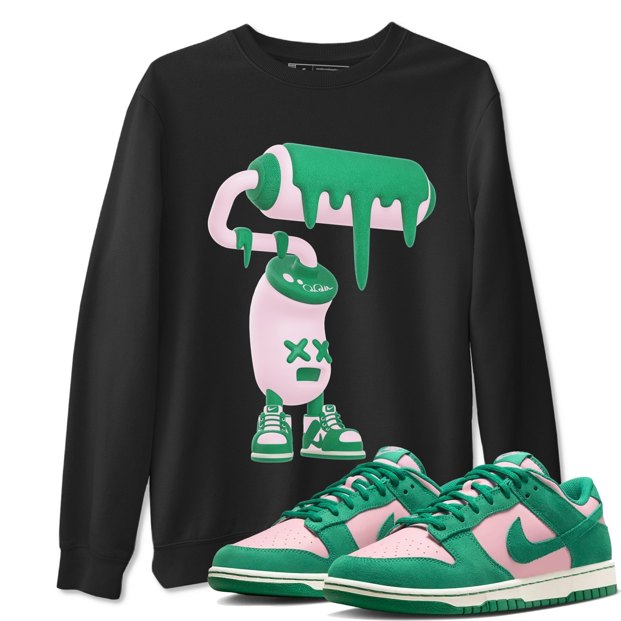 3D Paint Roller snkmatch Tees - Dunk Medium Soft Pink Malachite
