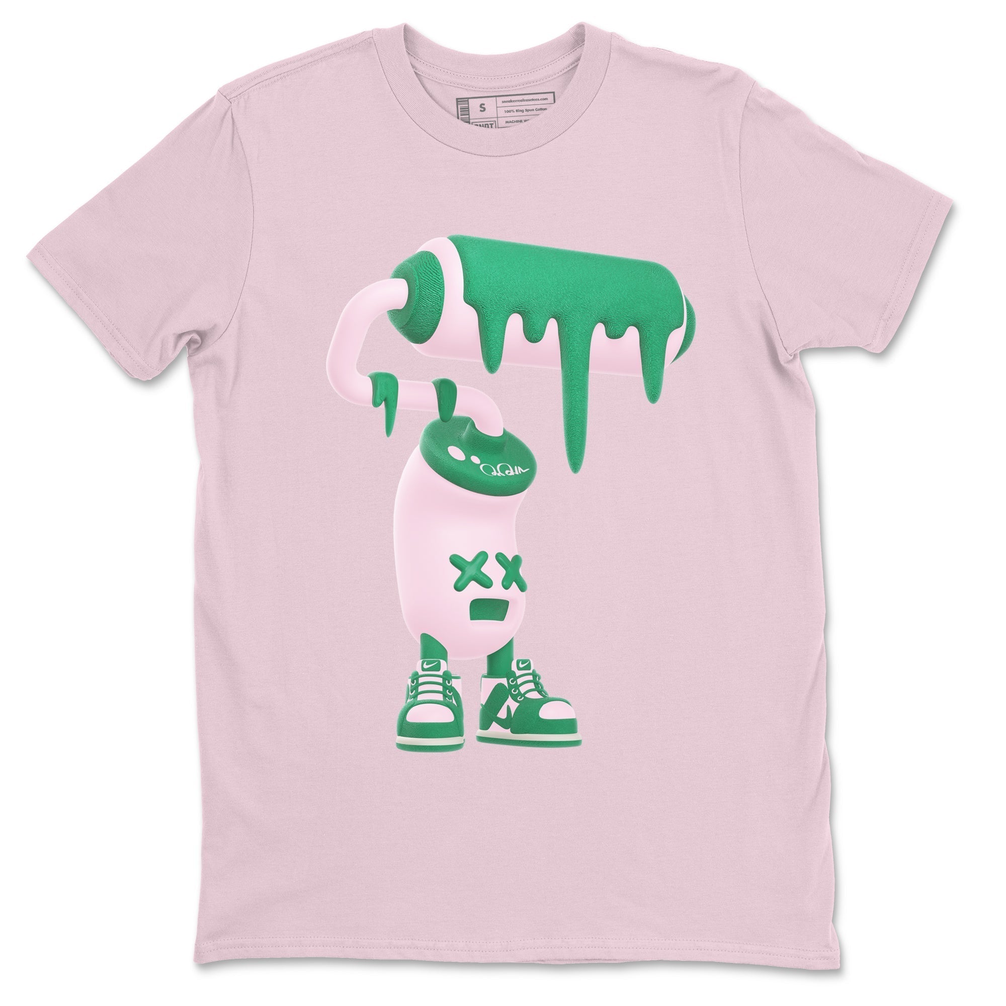 3D Paint Roller snkmatch Tees - Dunk Medium Soft Pink Malachite