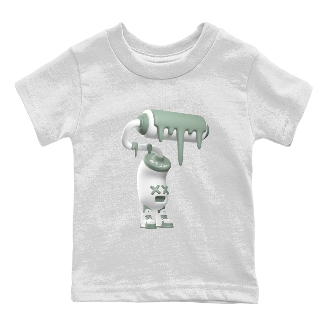 3D Paint Roller Kids Tops - Dunk Mica Green
