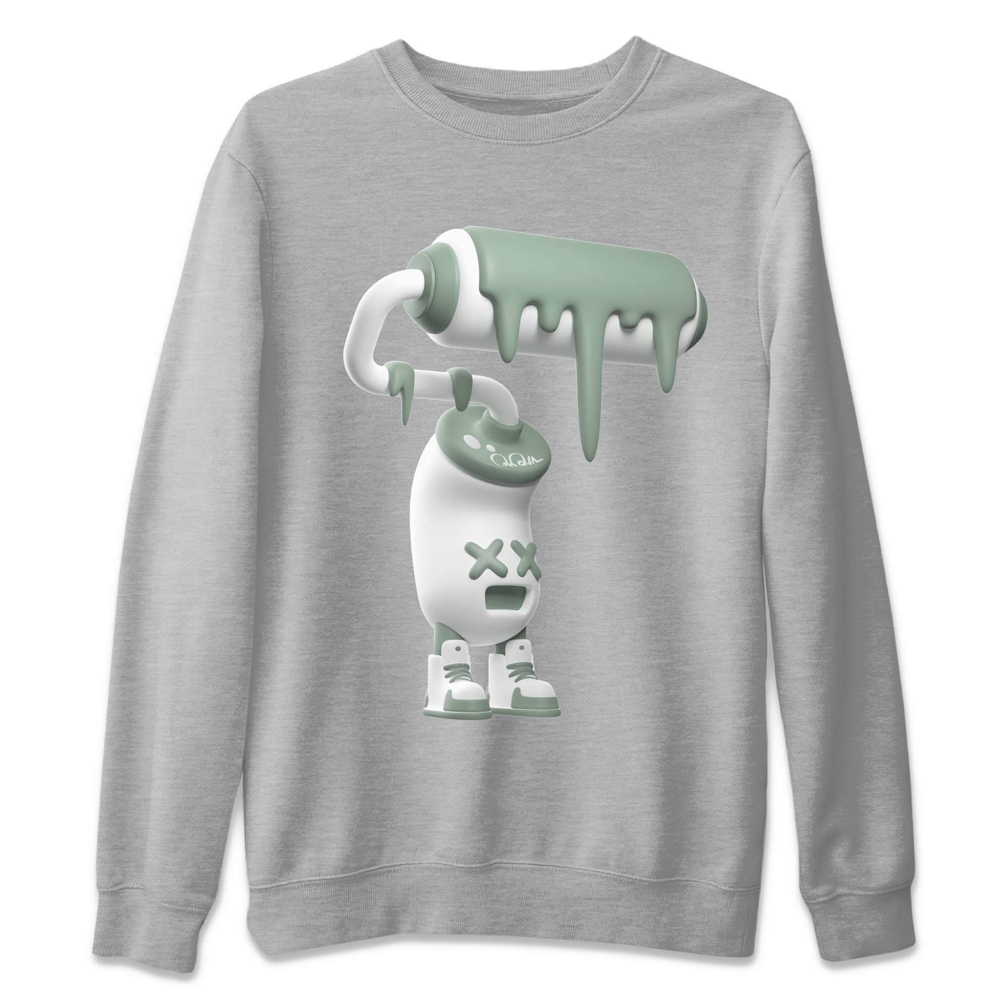 3D Paint Roller Unisex Tops - Dunk Mica Green