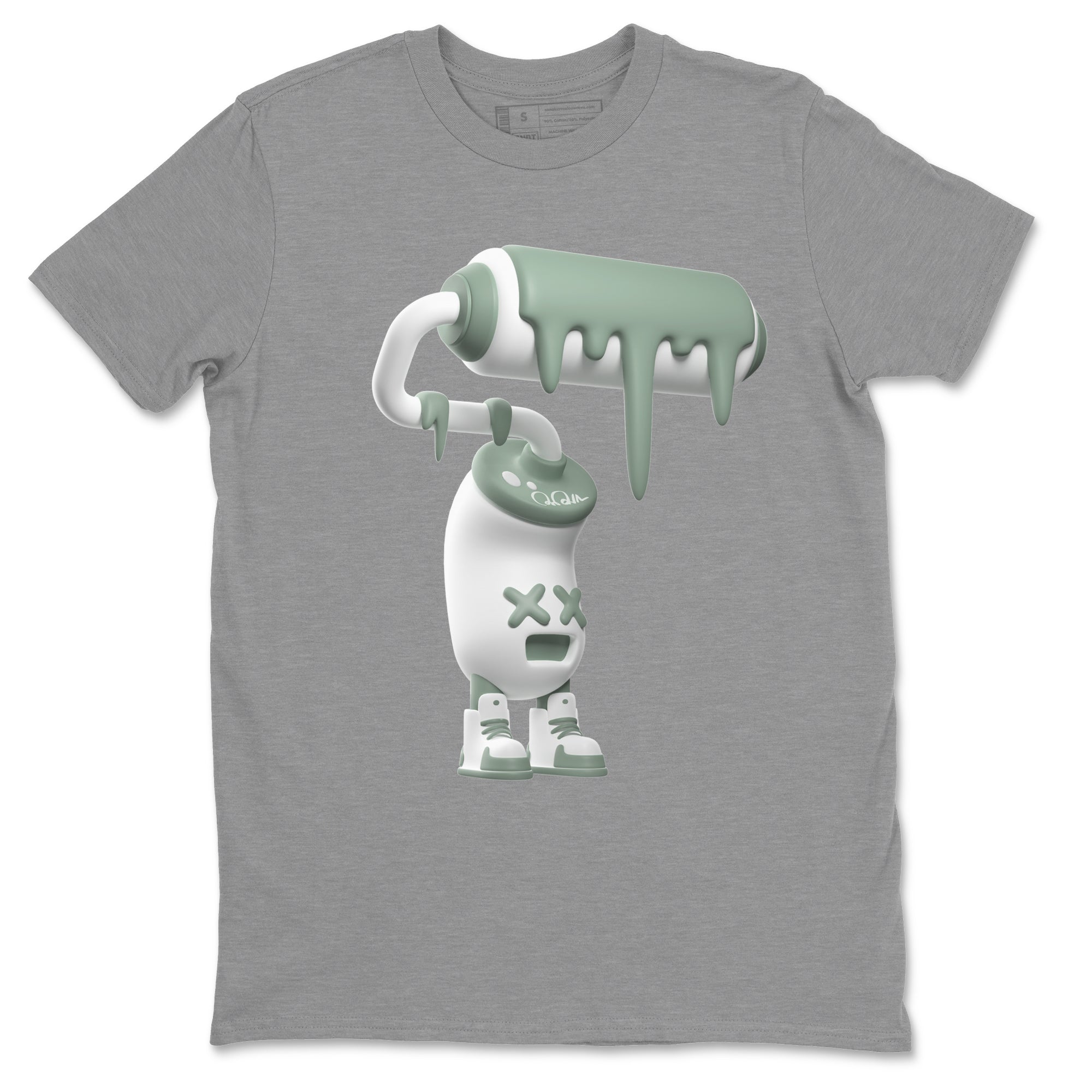 3D Paint Roller Unisex Tops - Dunk Mica Green