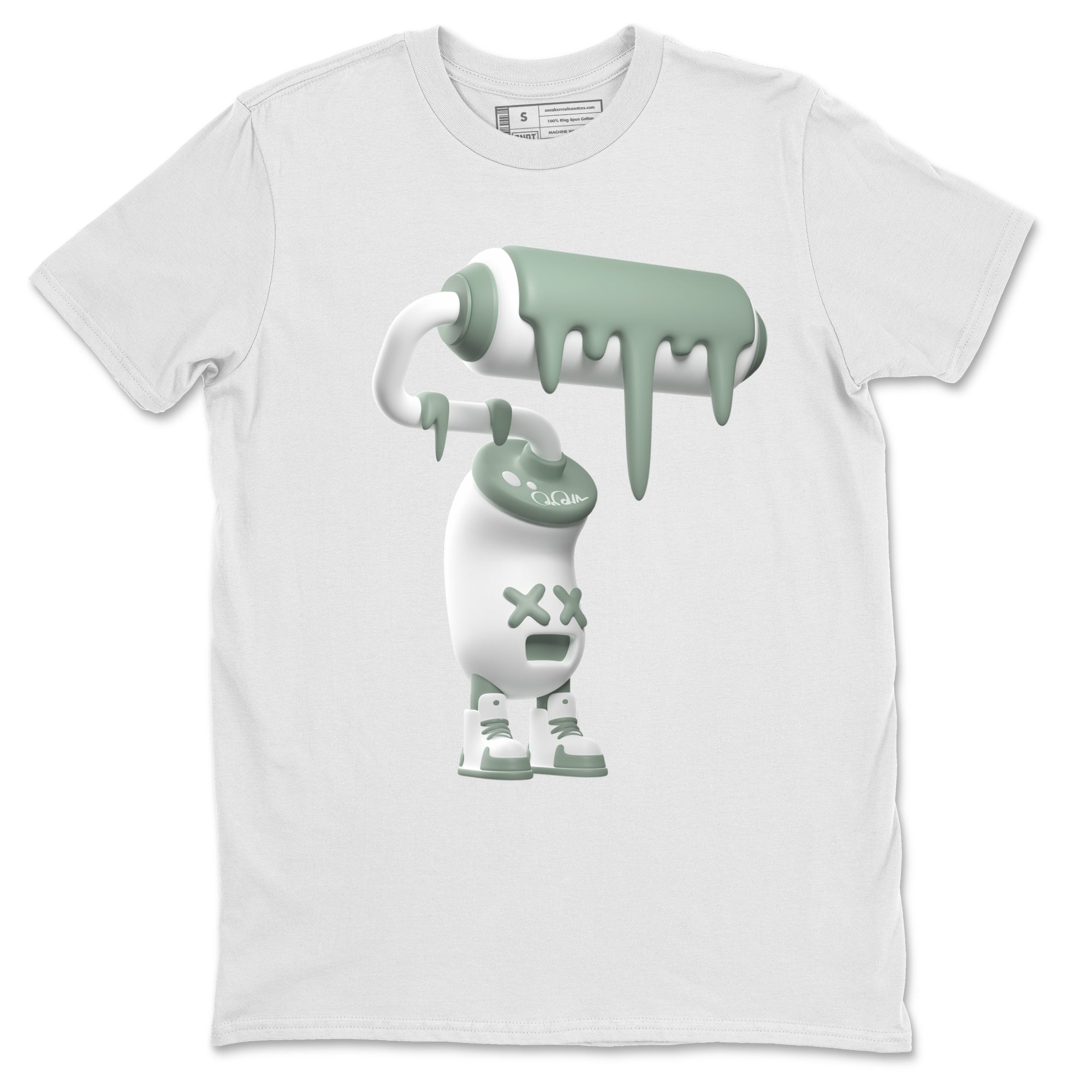 3D Paint Roller Unisex Tops - Dunk Mica Green