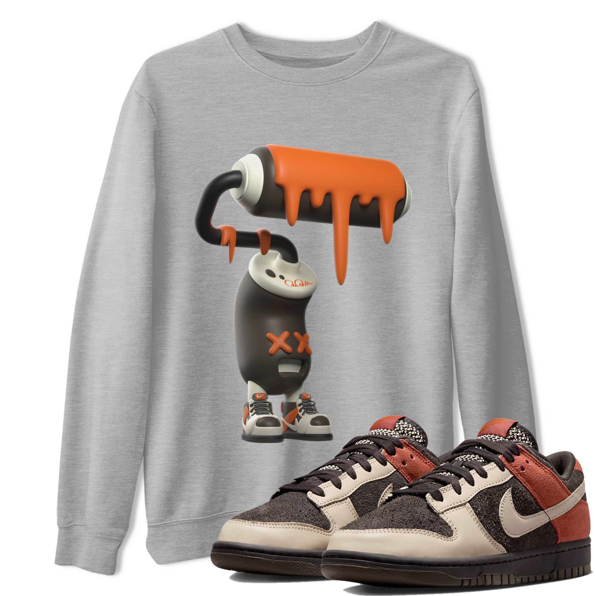 3D Paint Roller snkmatch Tee - Dunk Red Panda