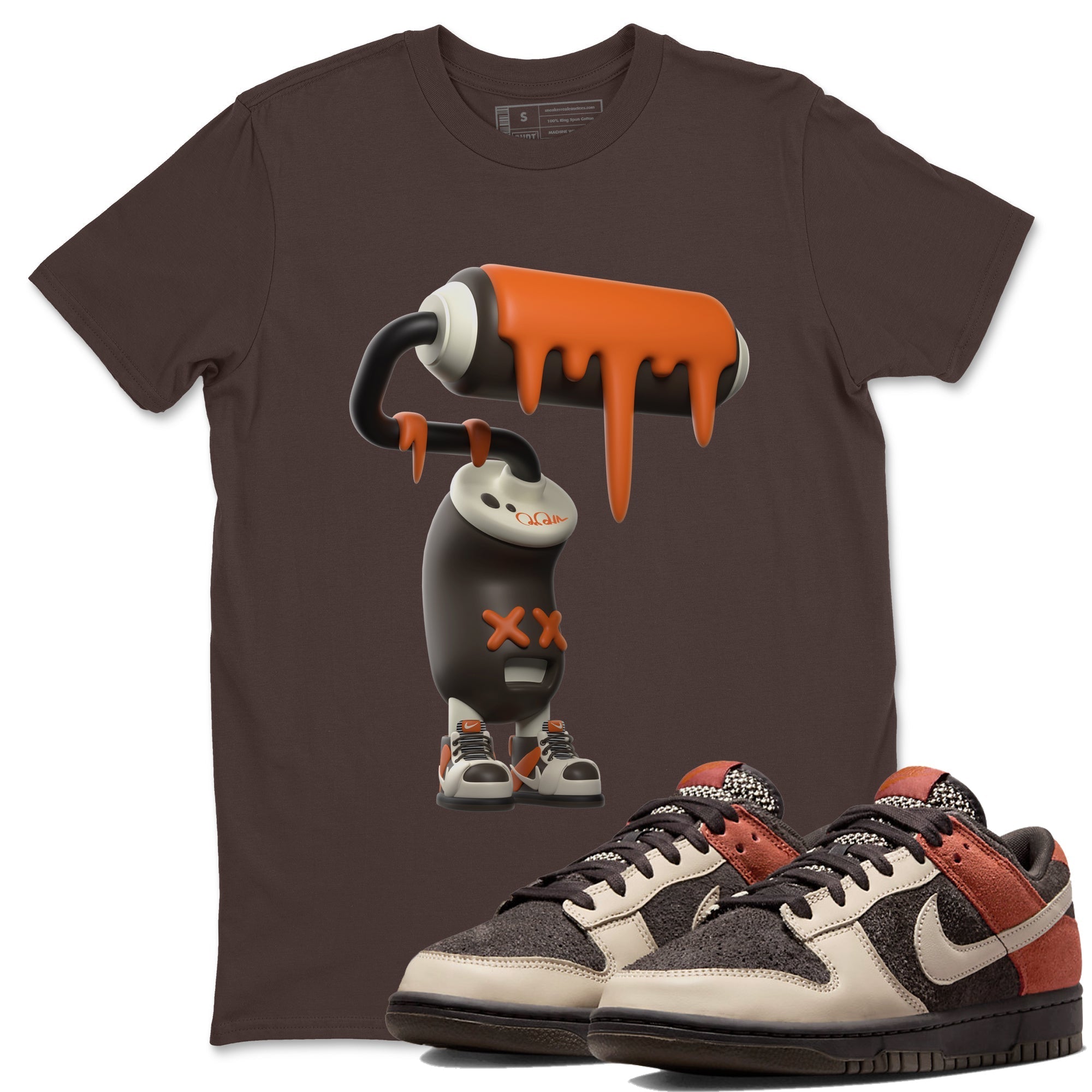3D Paint Roller snkmatch Tee - Dunk Red Panda