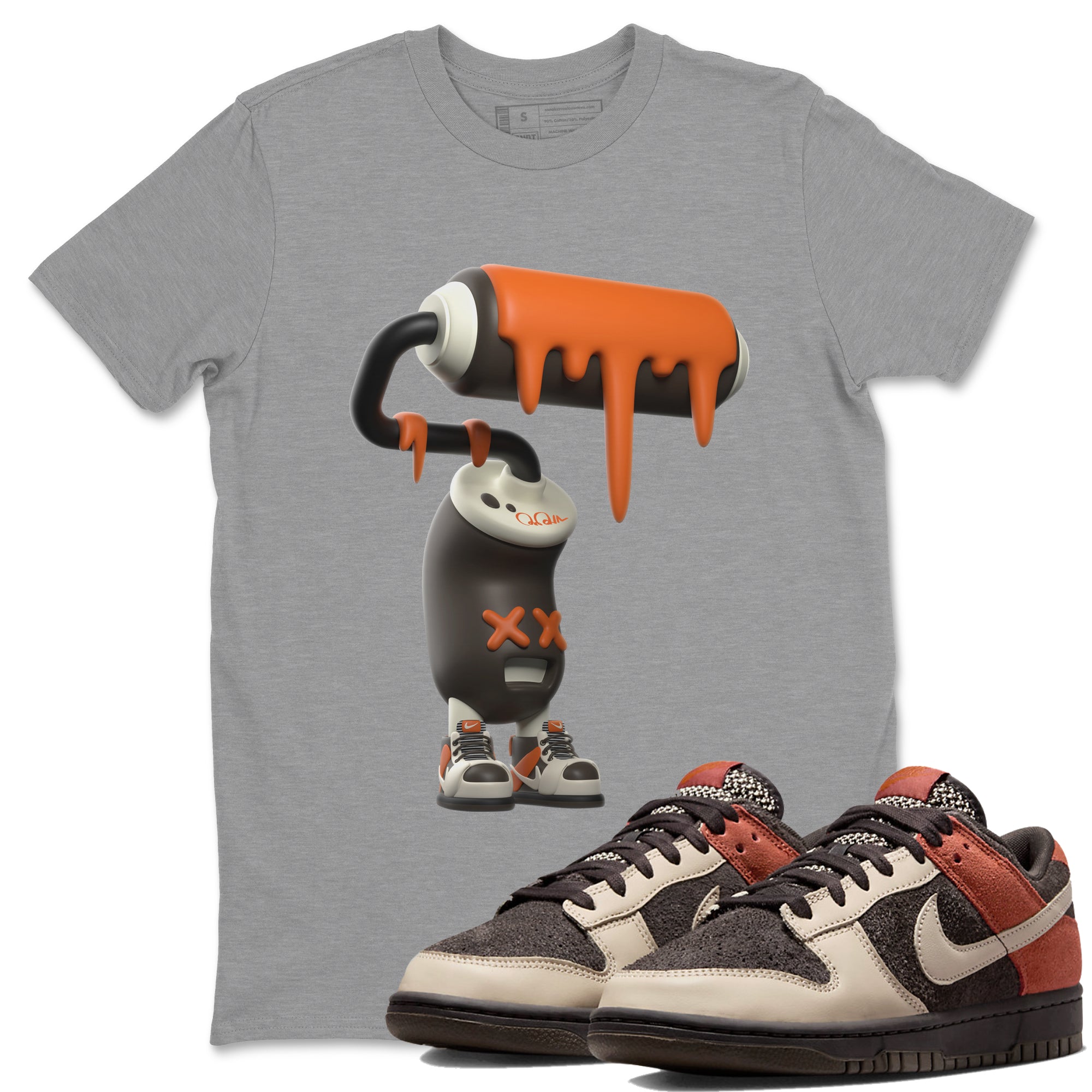 3D Paint Roller snkmatch Tee - Dunk Red Panda
