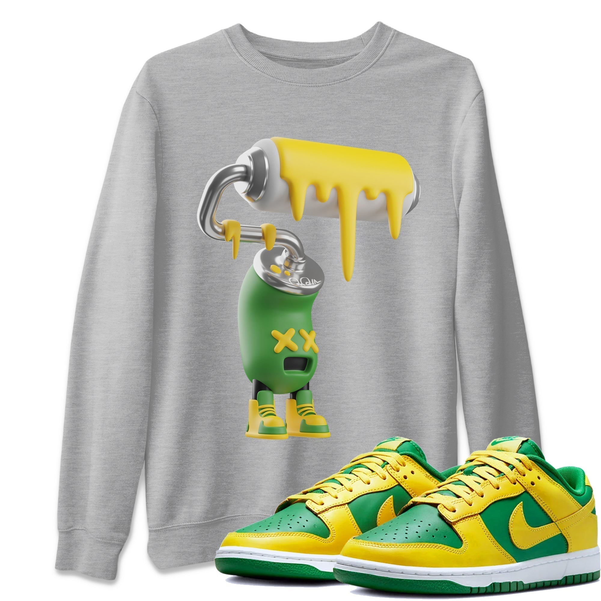 3D Paint Roller Unisex Tops - Dunk Reverse Brazil