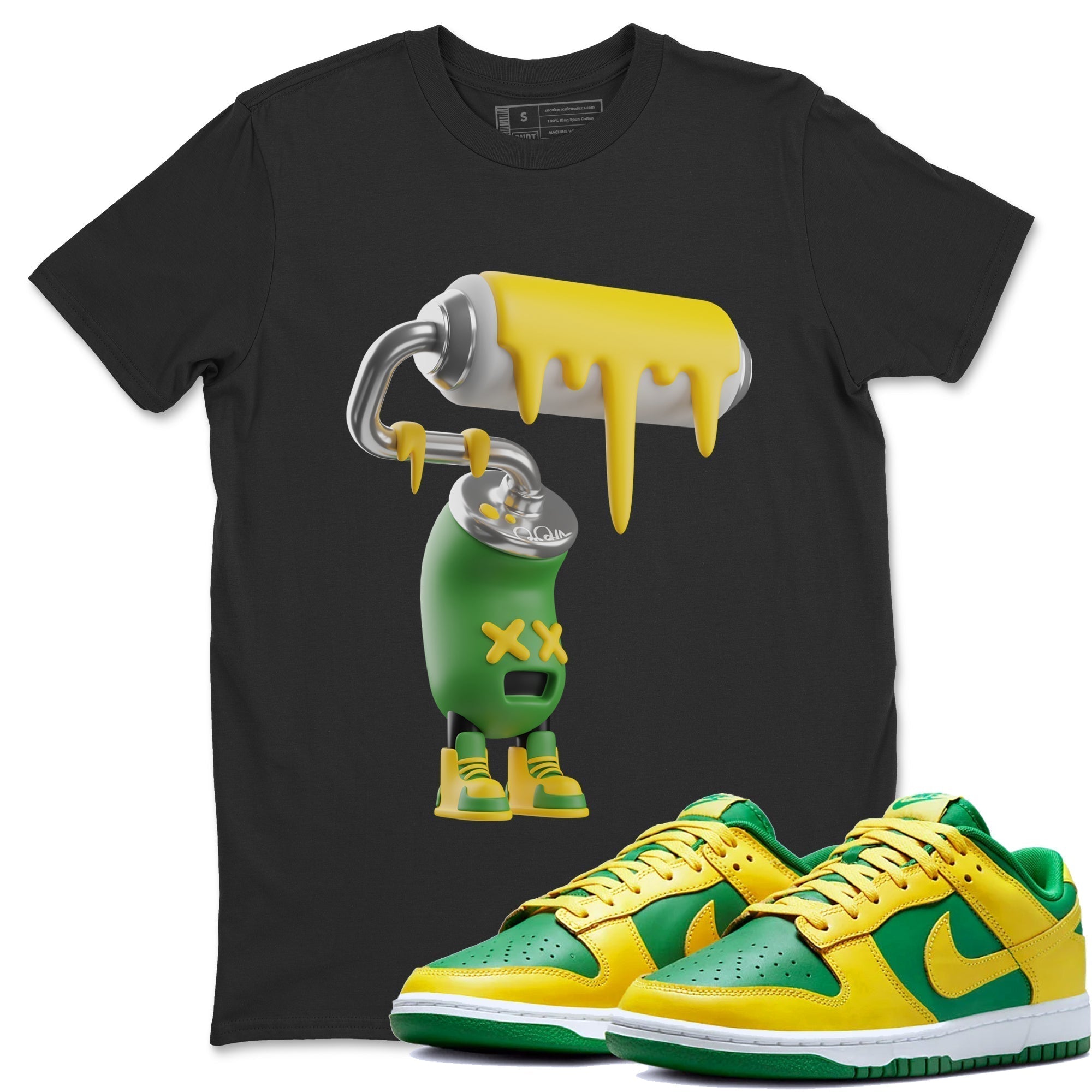 3D Paint Roller Unisex Tops - Dunk Reverse Brazil