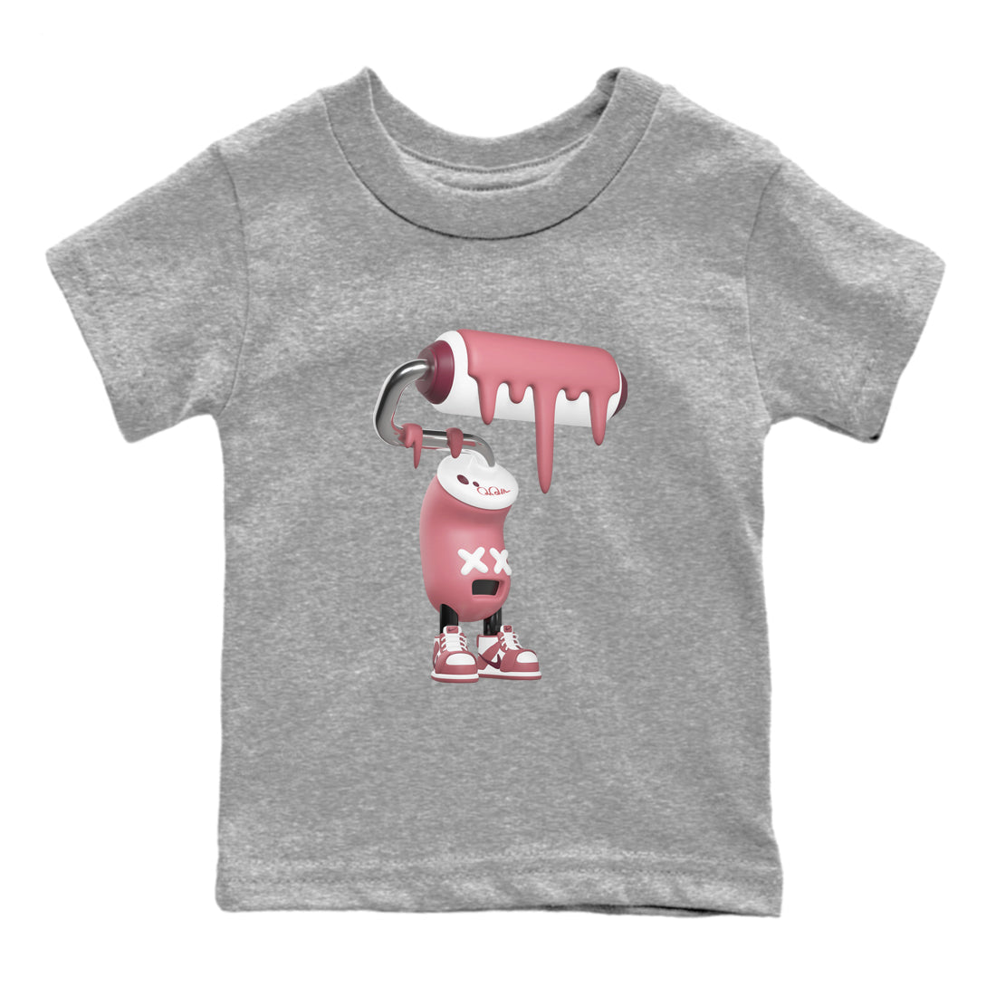 3D Paint Roller snkmatch Tee Kids - Dunk Valentines Day 2024