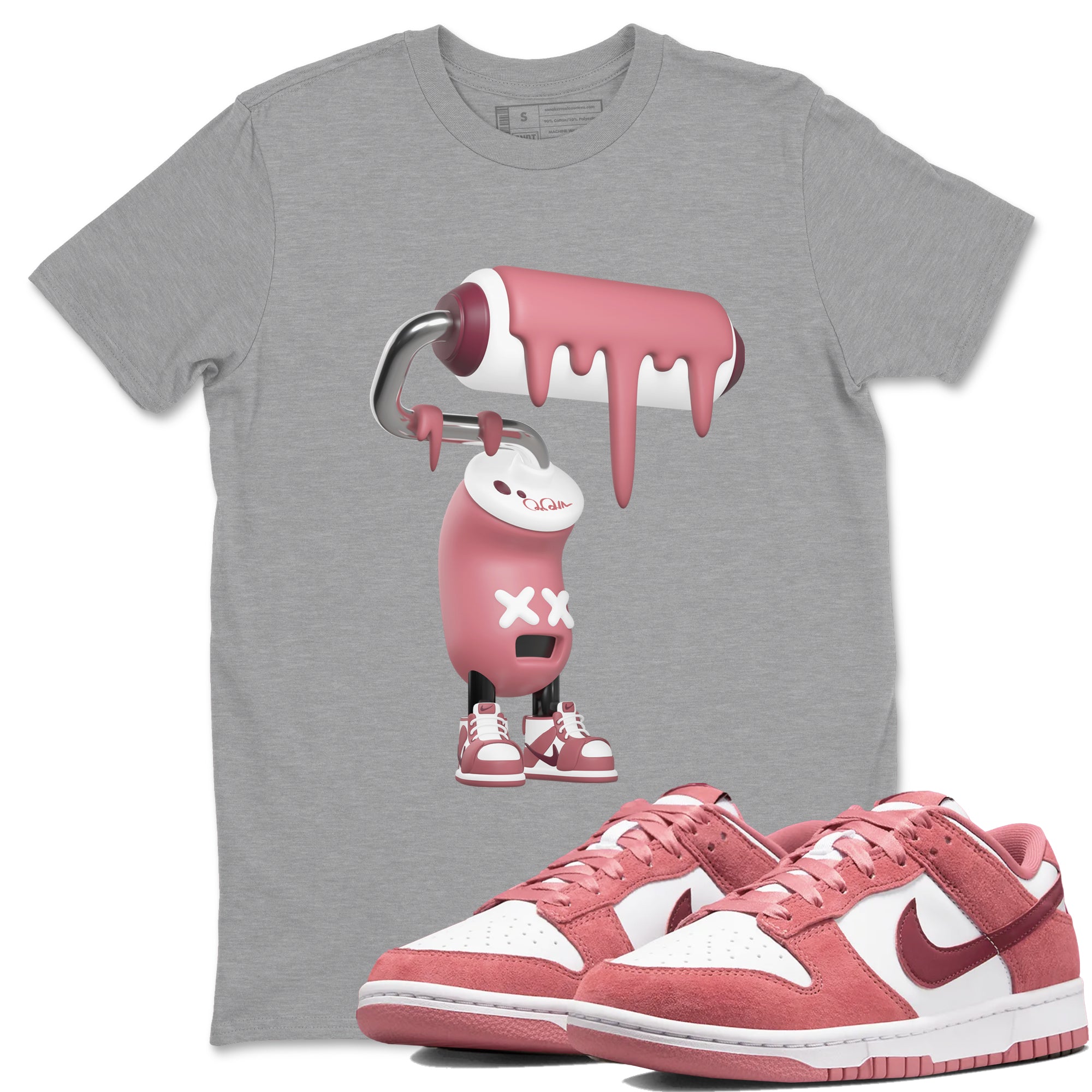 3D Paint Roller snkmatch Tee - Dunk Valentines Day 2024