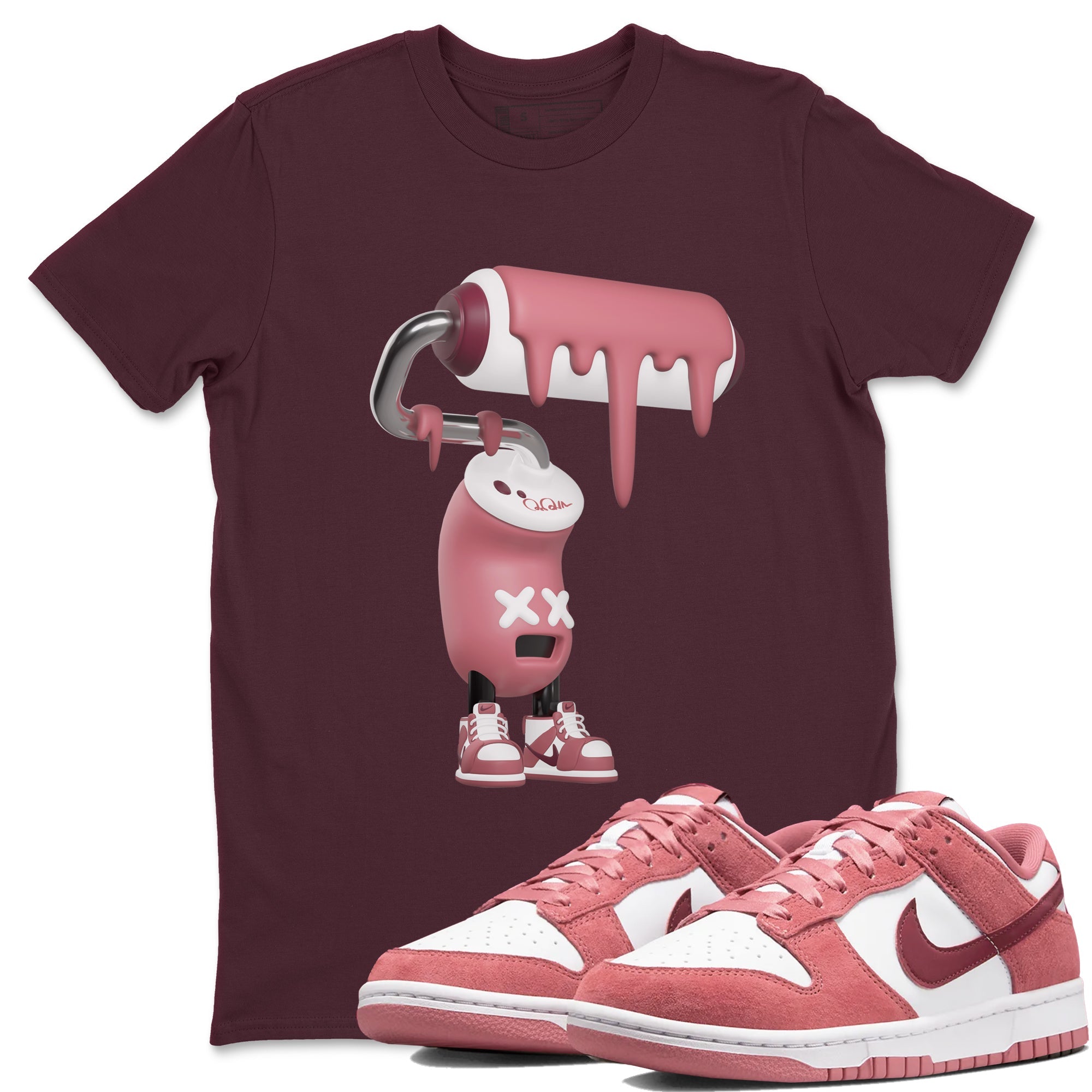 3D Paint Roller snkmatch Tee - Dunk Valentines Day 2024