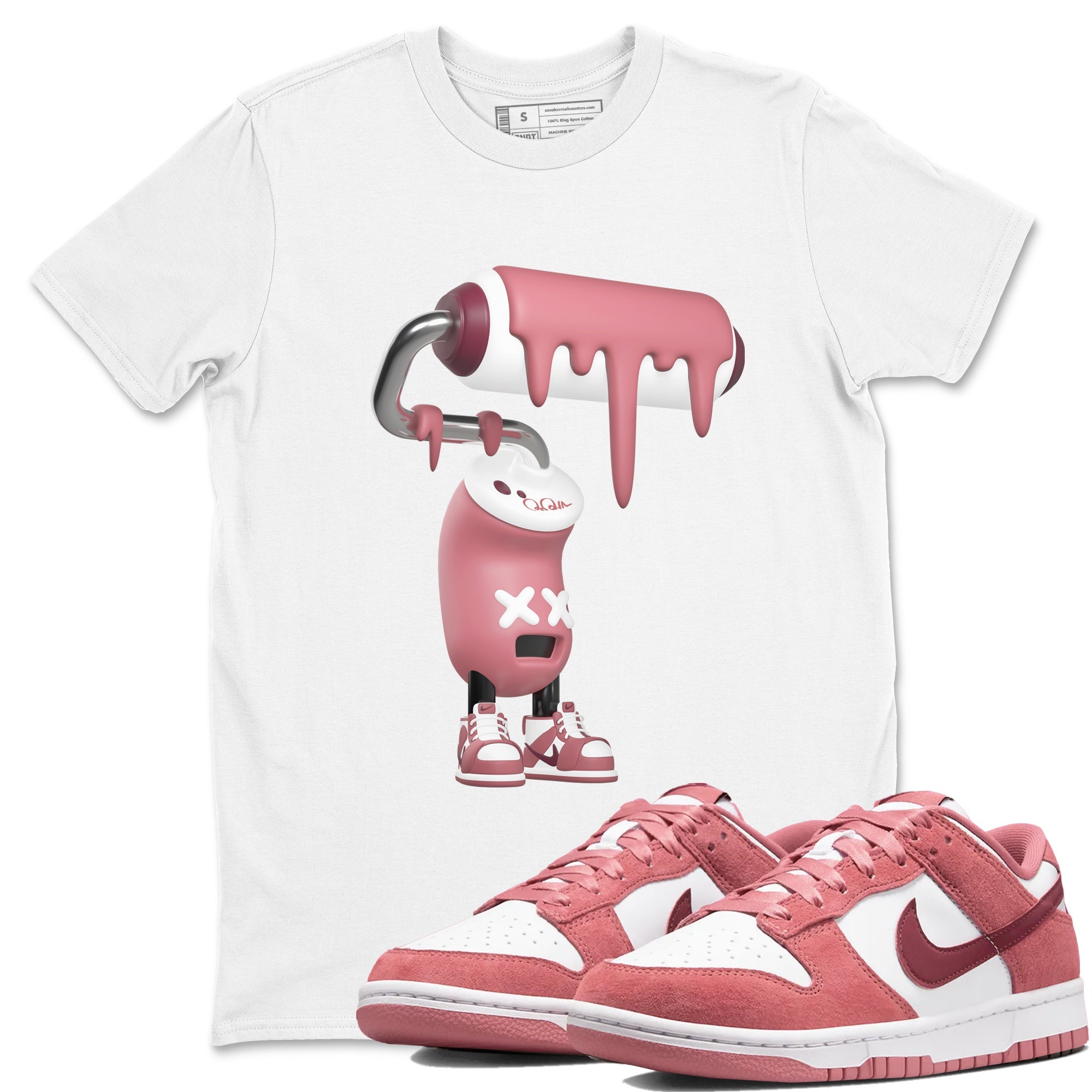3D Paint Roller snkmatch Tee - Dunk Valentines Day 2024
