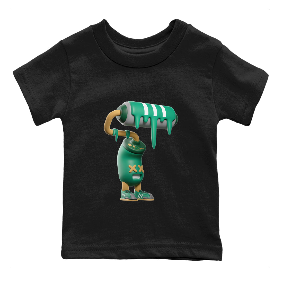 3D Paint Roller snkmatch Tee Kids - Samba Collegiate Green Gum
