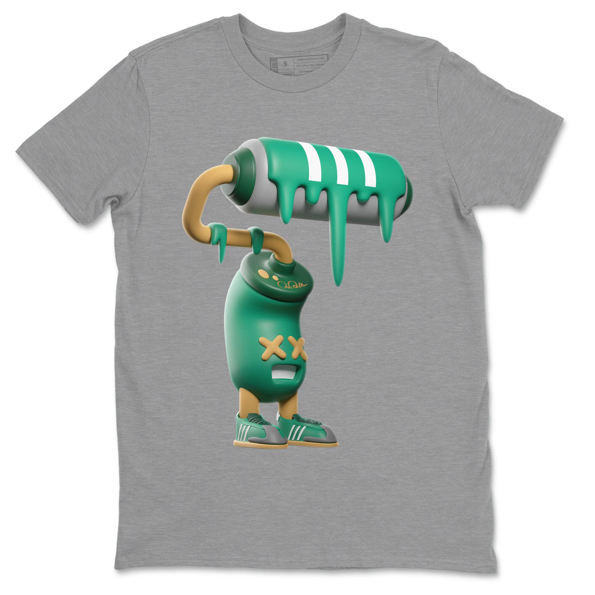 3D Paint Roller snkmatch Tee - Samba Collegiate Green Gum