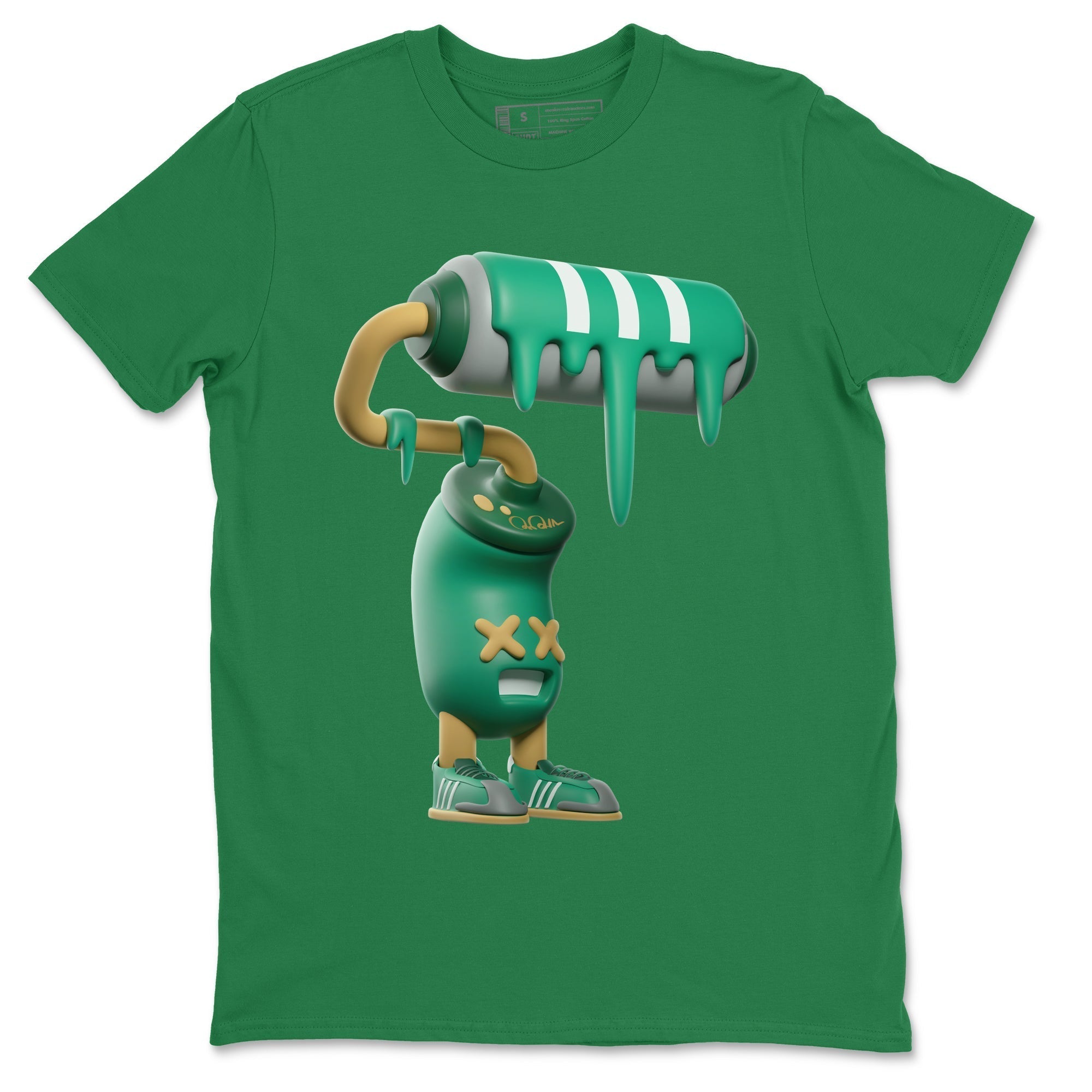 3D Paint Roller snkmatch Tee - Samba Collegiate Green Gum