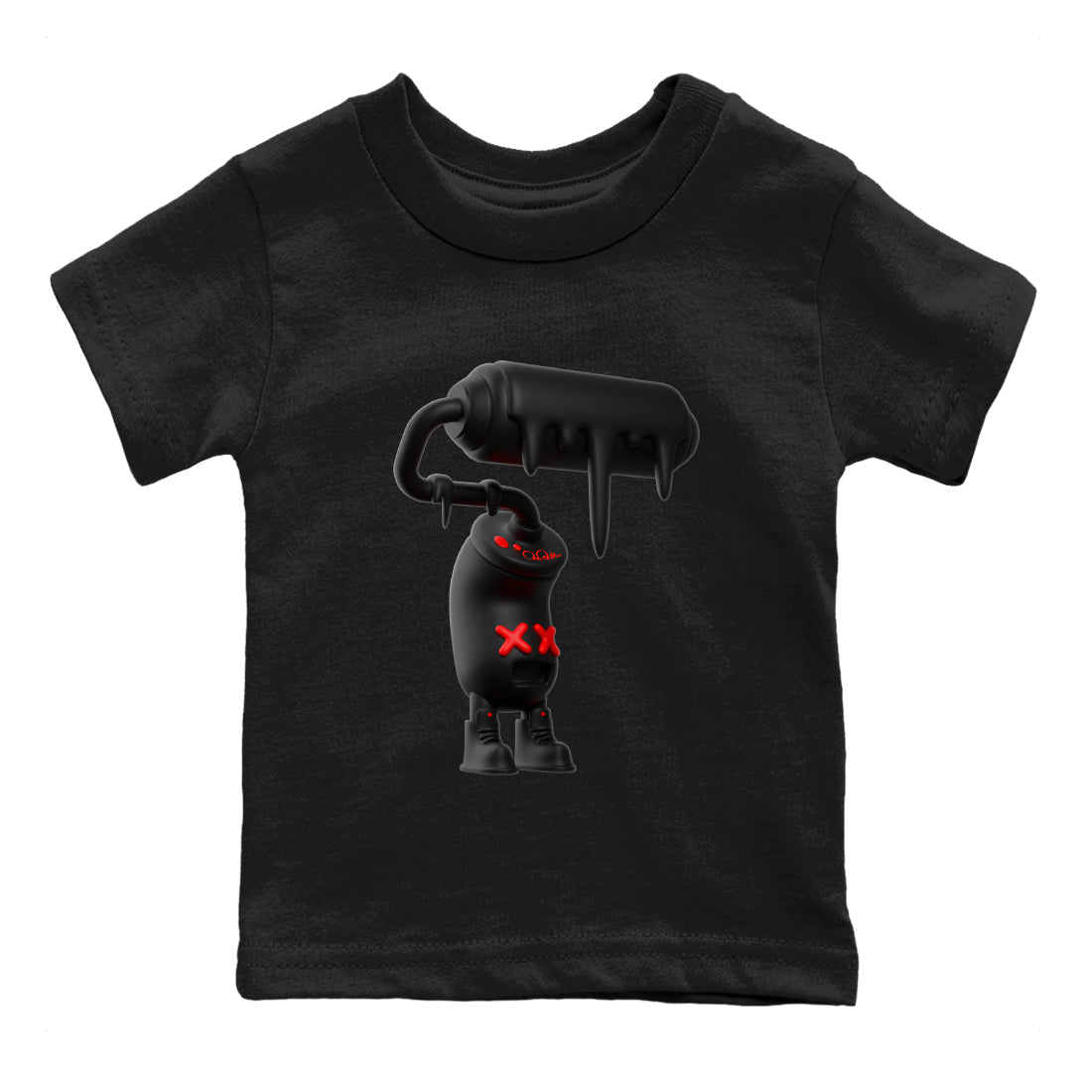 3D Paint Roller snkmatch Tee Kids - Yeezy 350 Bred