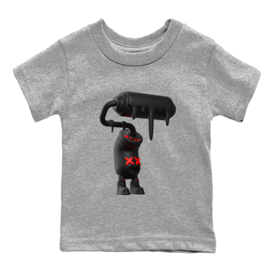 3D Paint Roller snkmatch Tee Kids - Yeezy 350 Bred