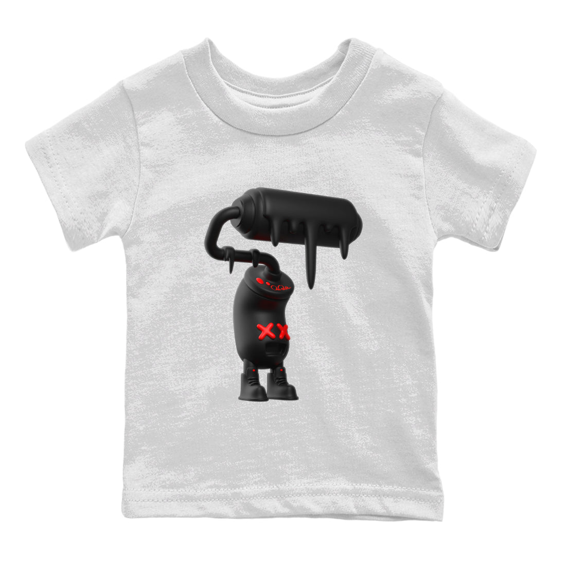 3D Paint Roller snkmatch Tee Kids - Yeezy 350 Bred