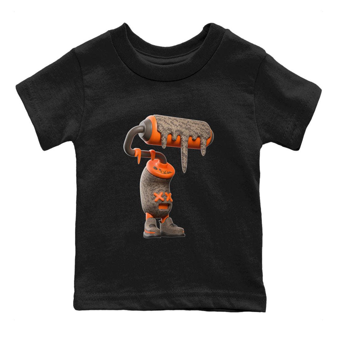 3D Paint Roller snkmatch Tee Kids - Yeezy 350 Carbon Beluga