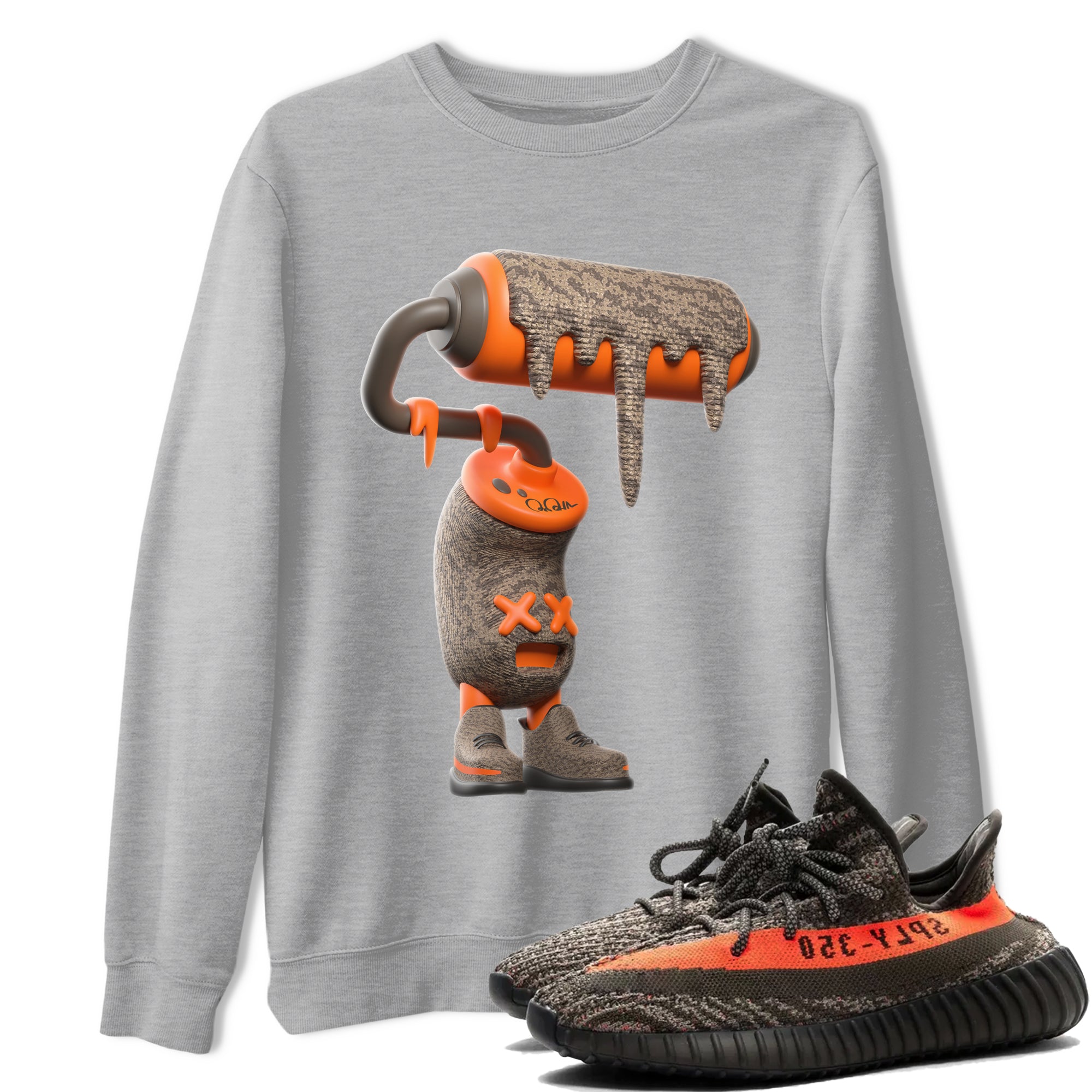 3D Paint Roller snkmatch Tee - Yeezy 350 Carbon Beluga