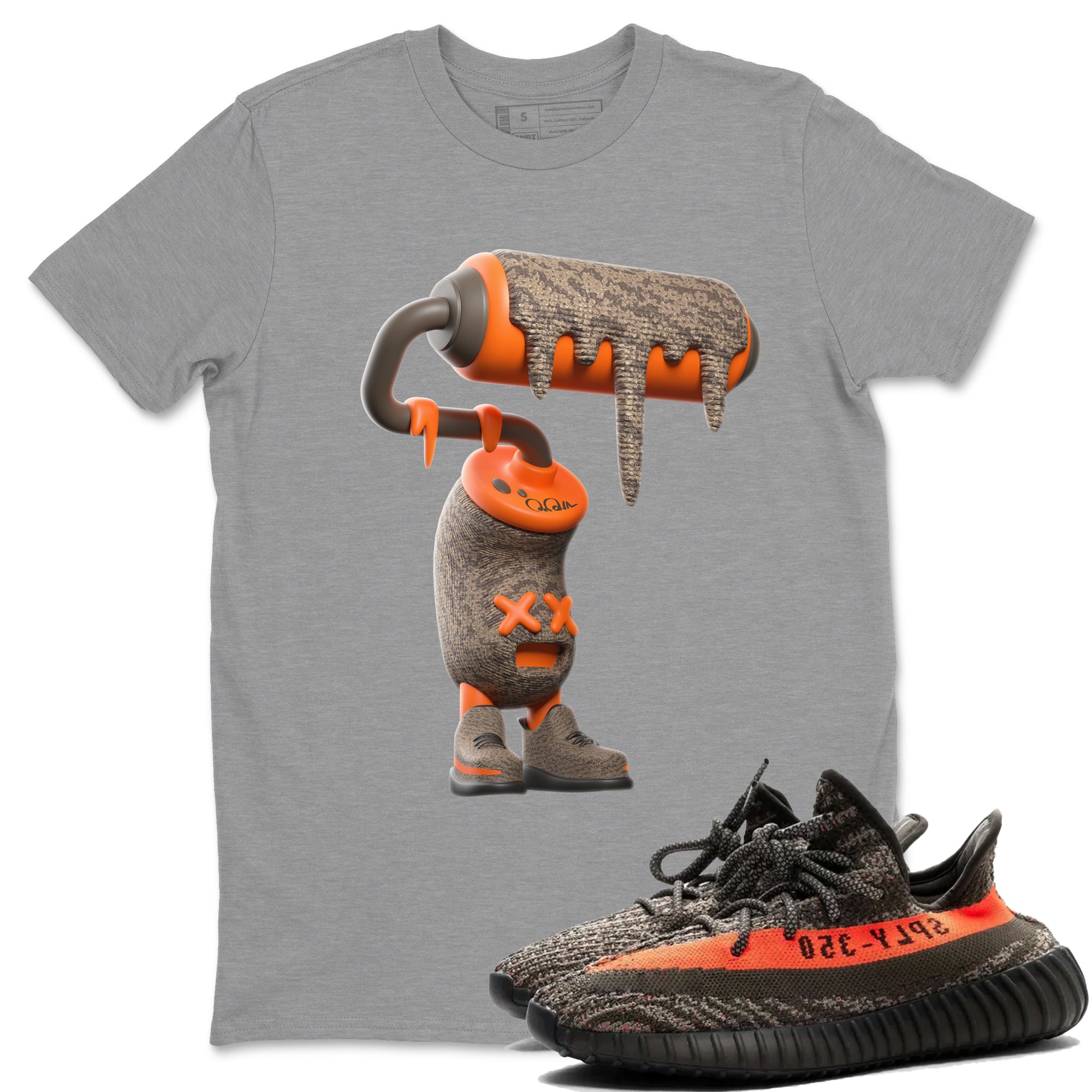 3D Paint Roller snkmatch Tee - Yeezy 350 Carbon Beluga