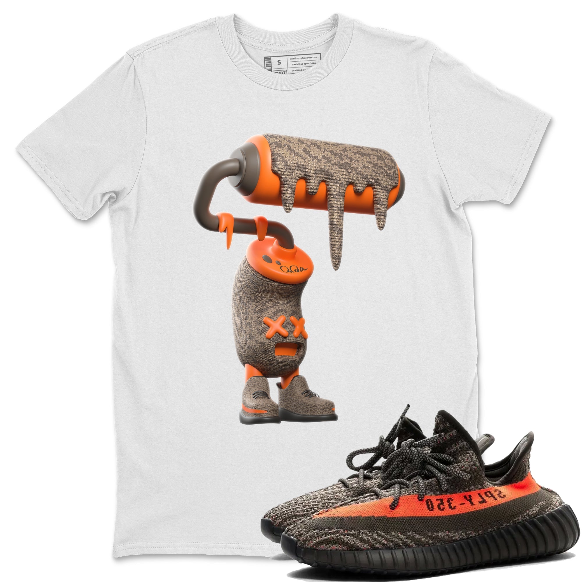3D Paint Roller snkmatch Tee - Yeezy 350 Carbon Beluga
