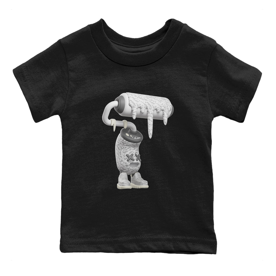 3D Paint Roller snkmatch Tee Kids - Yeezy 350 Static