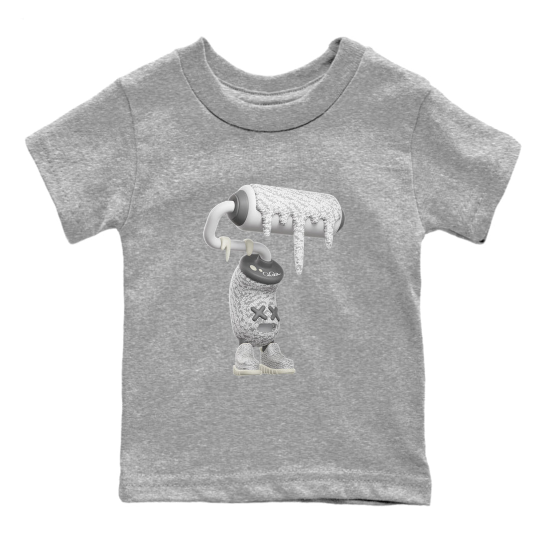 3D Paint Roller snkmatch Tee Kids - Yeezy 350 Static