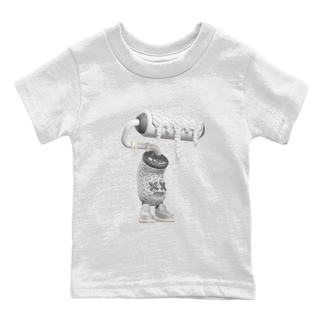 3D Paint Roller snkmatch Tee Kids - Yeezy 350 Static