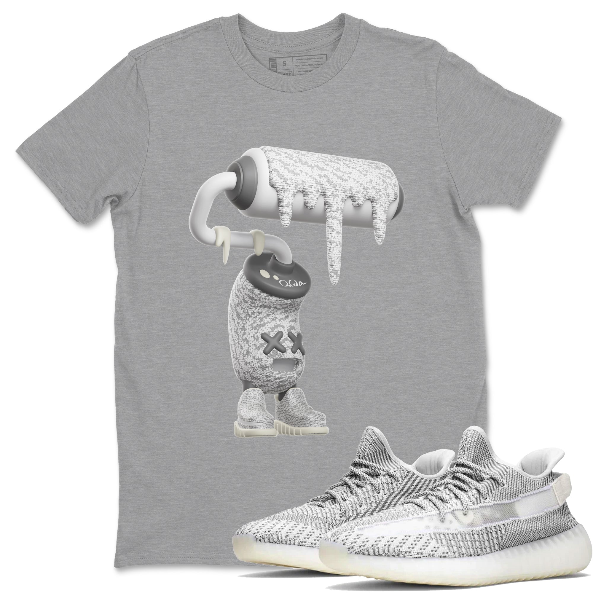 3D Paint Roller snkmatch Tee - Yeezy 350 Static