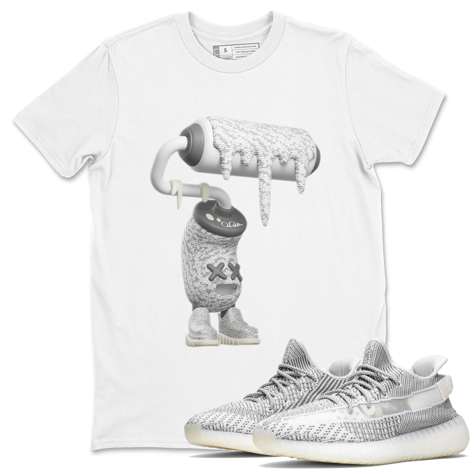 3D Paint Roller snkmatch Tee - Yeezy 350 Static
