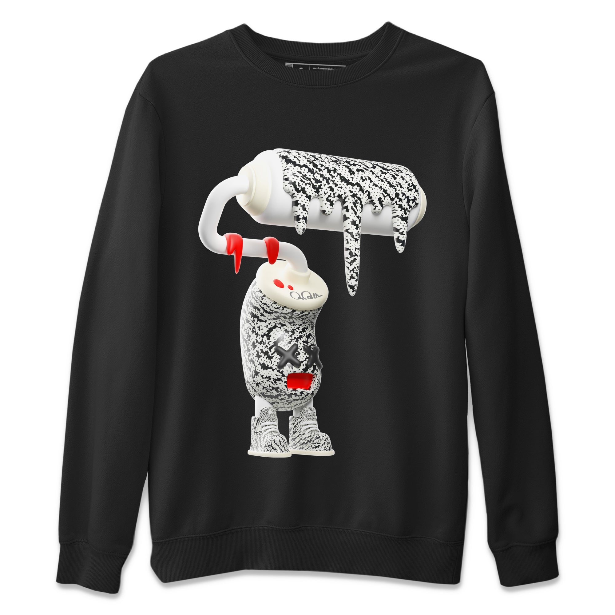 3D Paint Roller Unisex Tops - Yeezy 350 Zebra