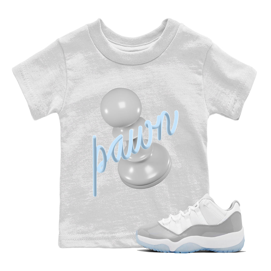 3D Pawn Kids Tops - Air Jordan 11 White Cement