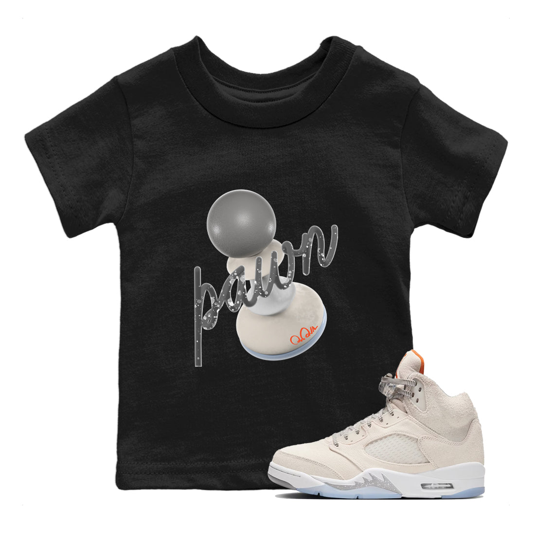 3D Pawn Kids Tops - Air Jordan 5 Craft