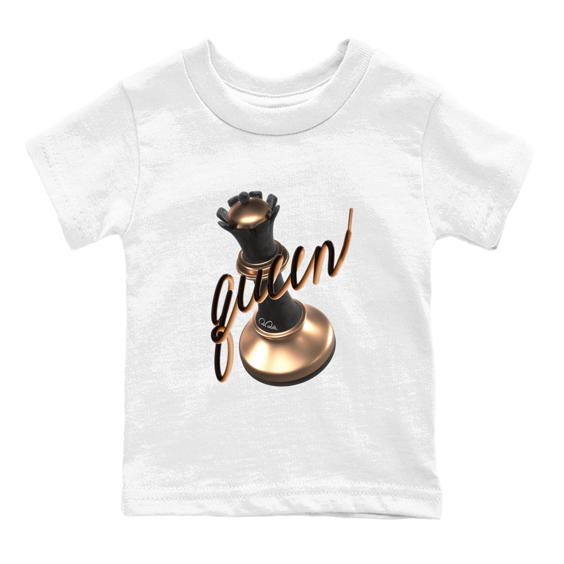 3D Queen snkmatch Tees Kids - Air Foamposite One Metallic Copper