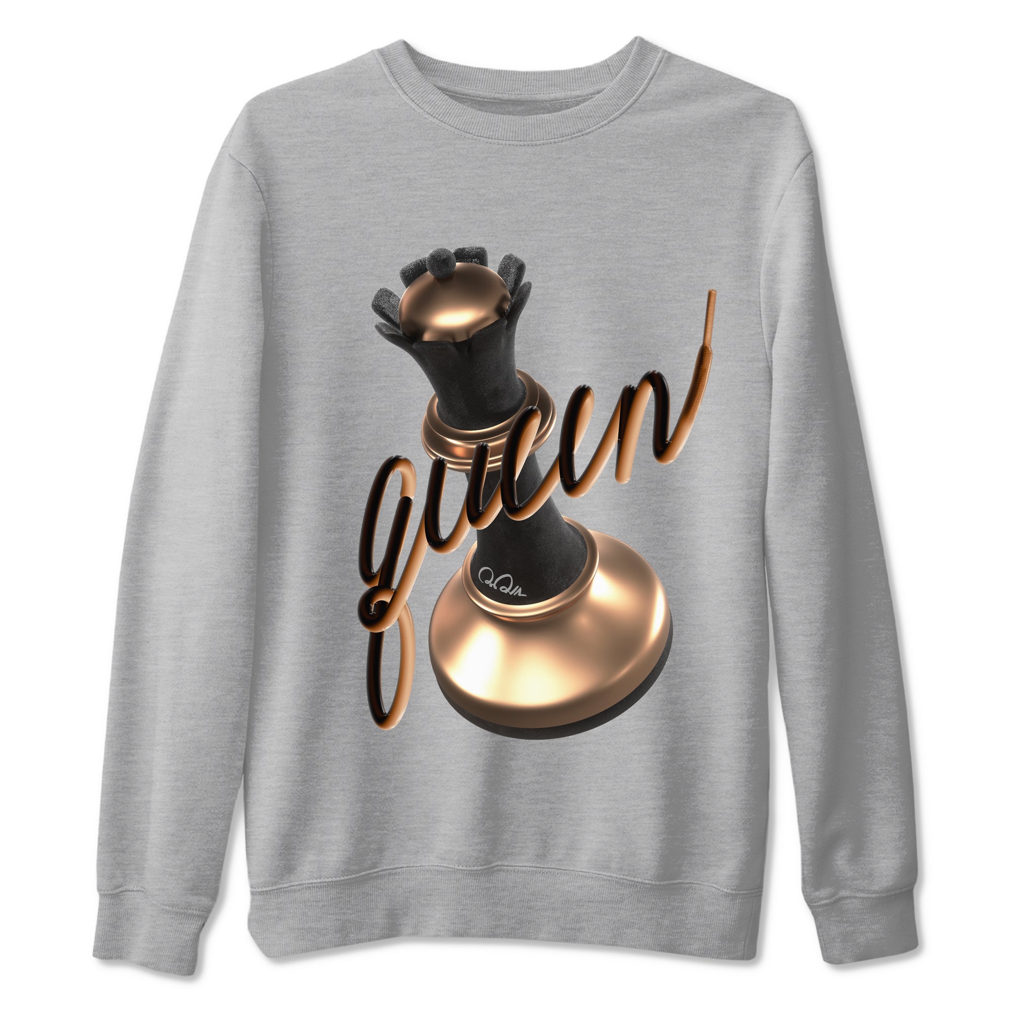 3D Queen snkmatch Tees - Air Foamposite One Metallic Copper
