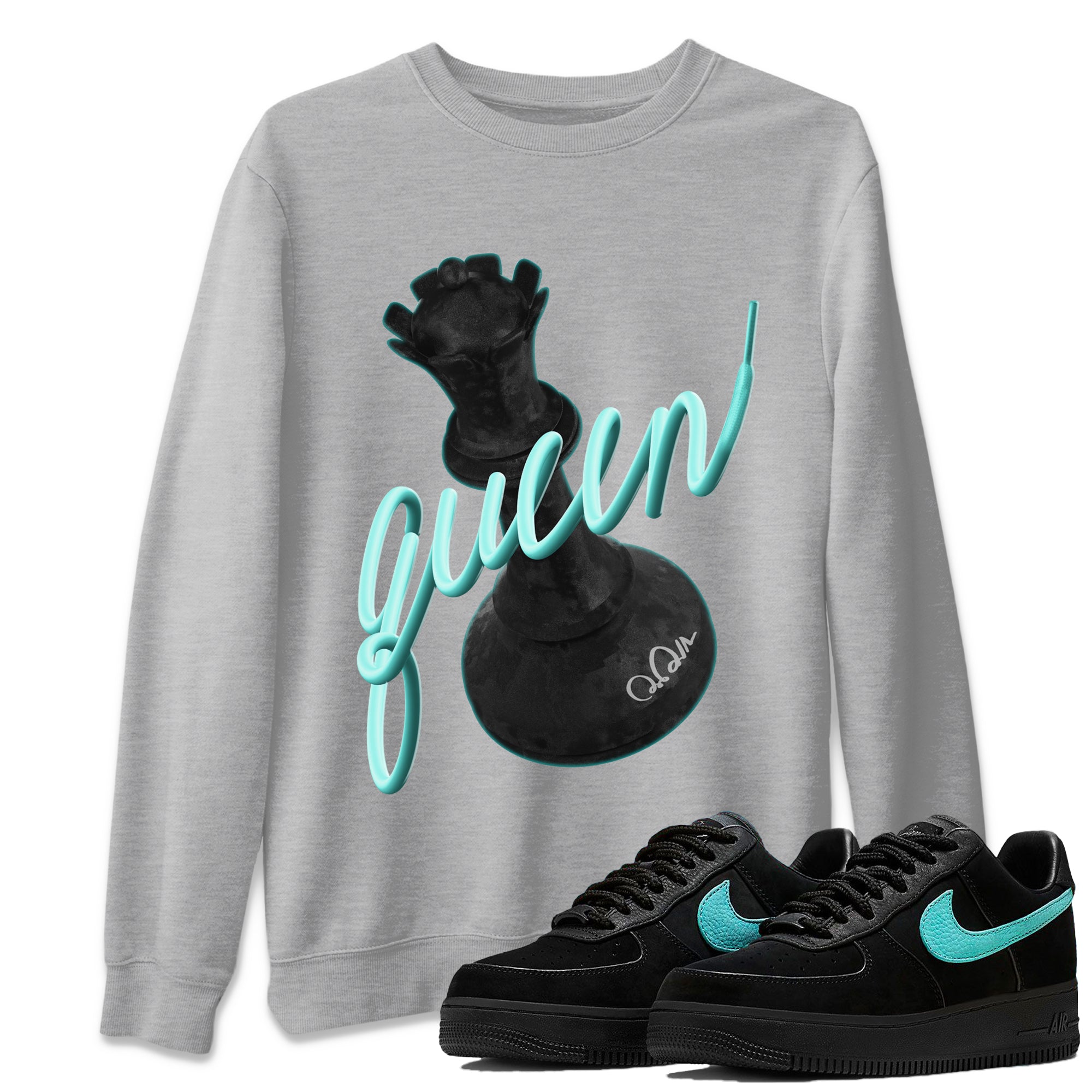 3D Queen Unisex Tops - Air Force 1 Tiffany
