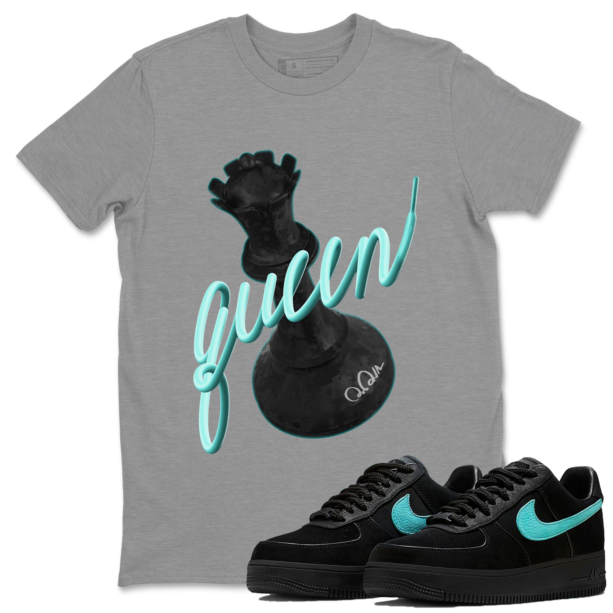 3D Queen Unisex Tops - Air Force 1 Tiffany
