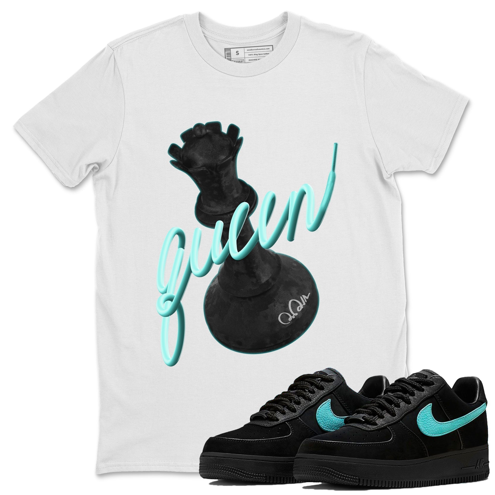 3D Queen Unisex Tops - Air Force 1 Tiffany
