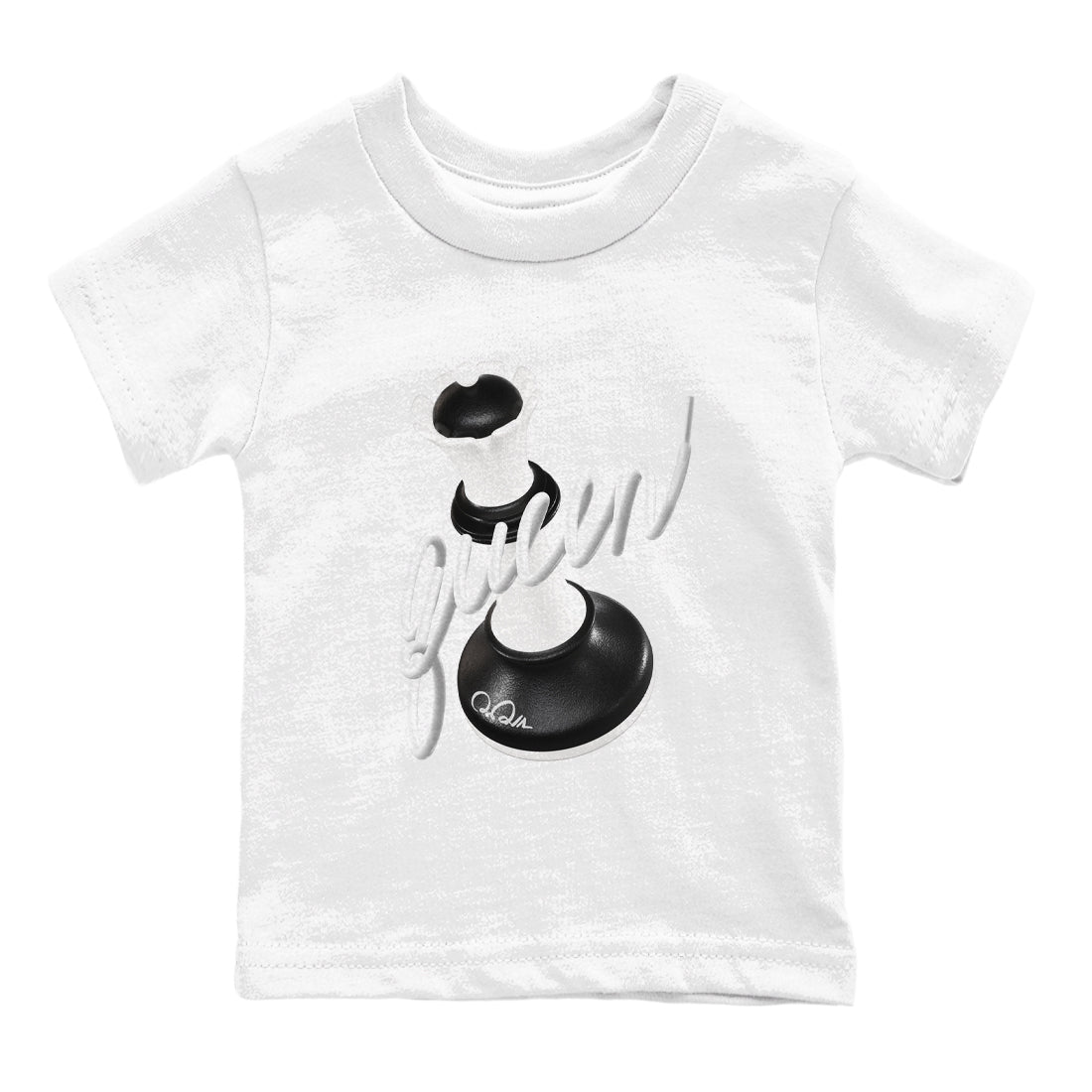 3D Queen snkmatch Tees Kids - Air Jordan 1 Black White