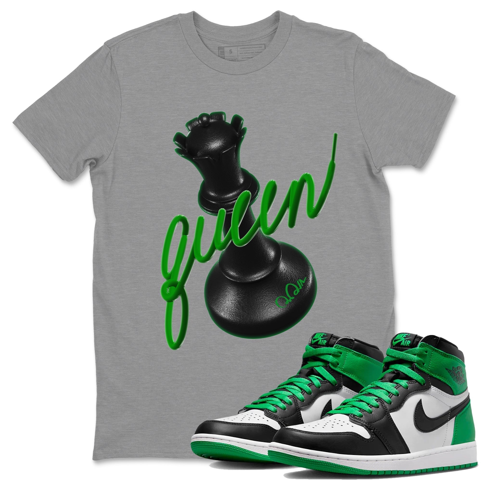 3D Queen Unisex Tops - Air Jordan 1 Celtics