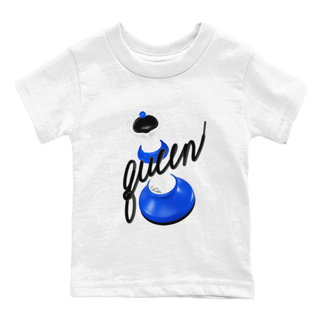 3D Queen snkmatch Tees Kids - Air Jordan 1 Game Royal