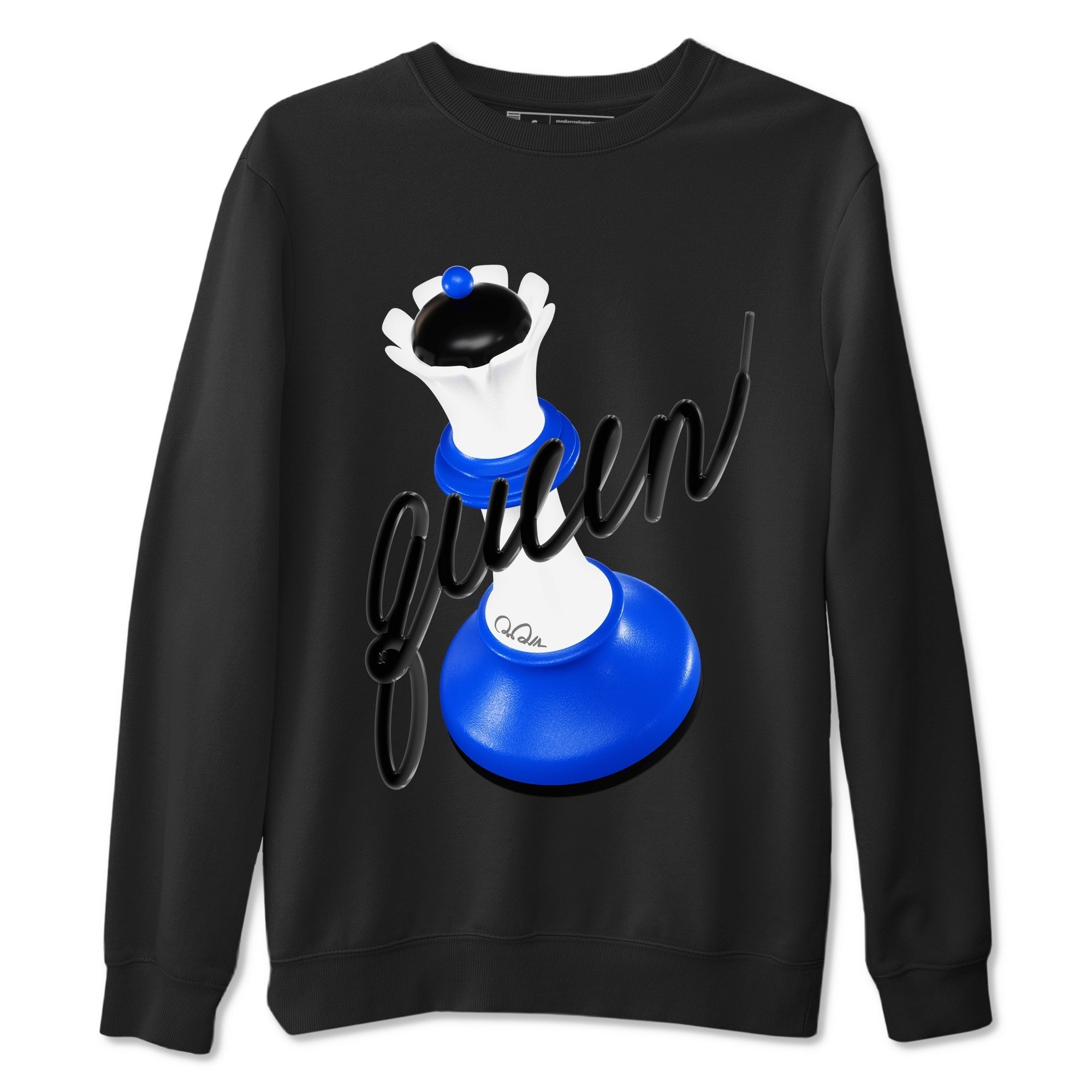 3D Queen snkmatch Tees - Air Jordan 1 Game Royal