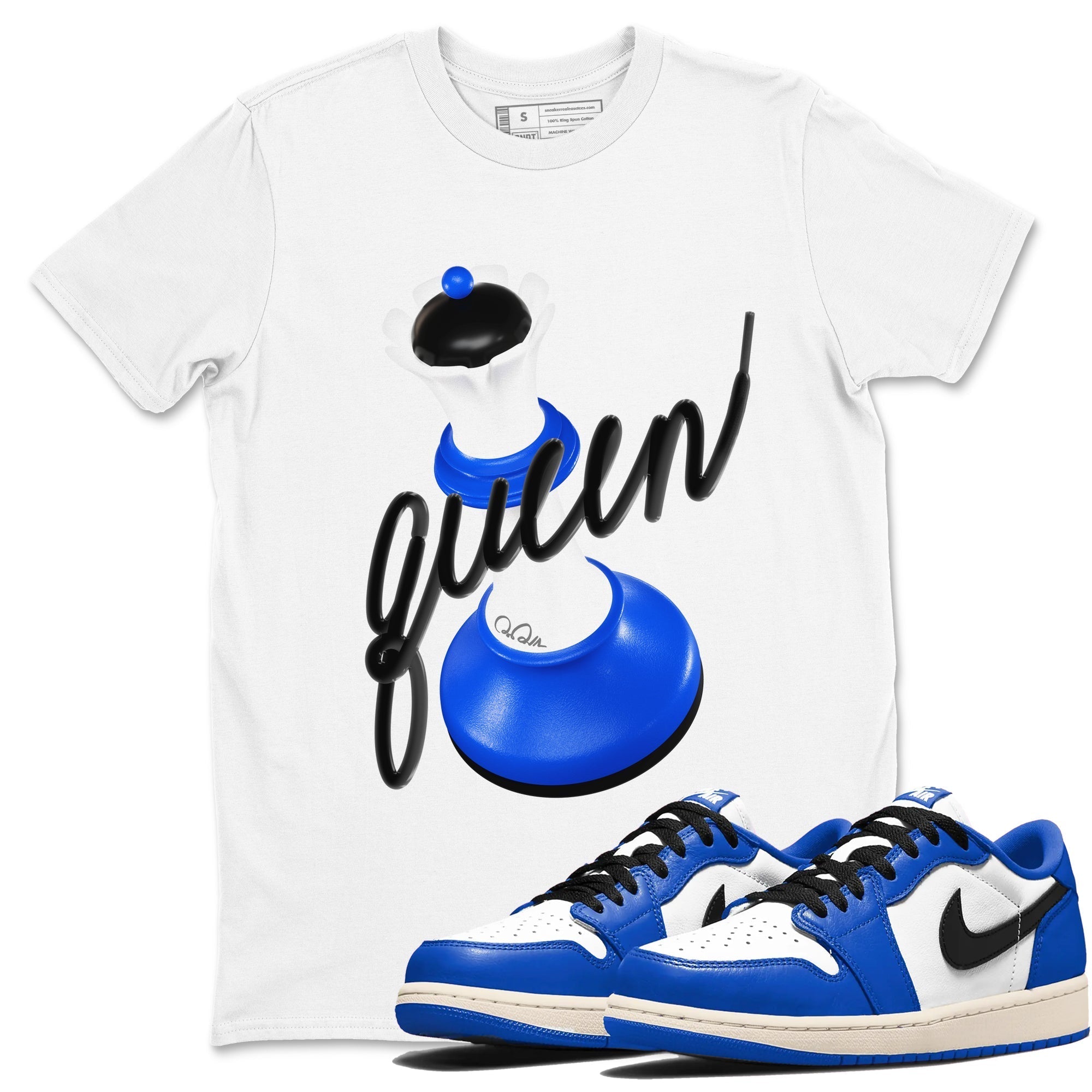 3D Queen snkmatch Tees - Air Jordan 1 Game Royal
